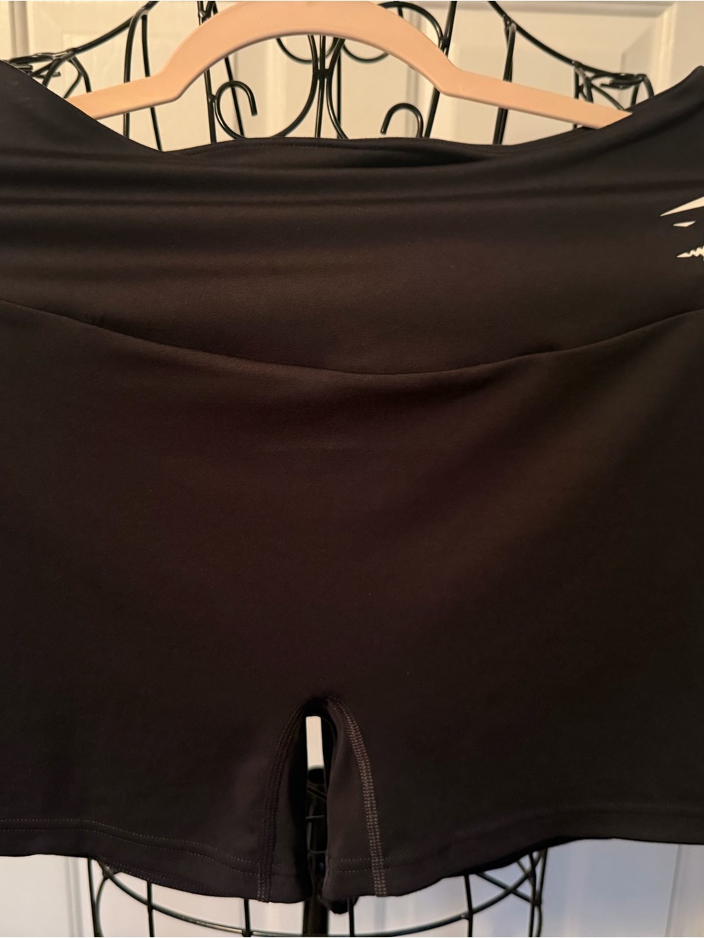 Gymshark Black Bike Shorts with Subtle Logo